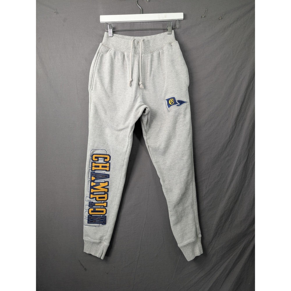 Champion Mens Reverse Weave Joggers Grey GF01 Graphic Logo Sweatpants Small - Picture 1 of 10